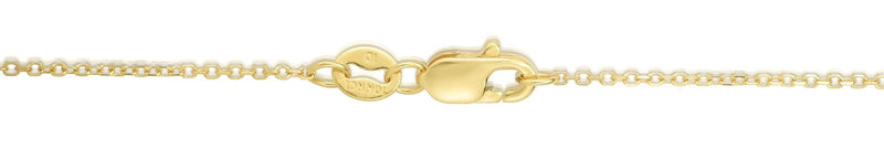 10K Gold 0.87mm Diamond Cut Cable Chain