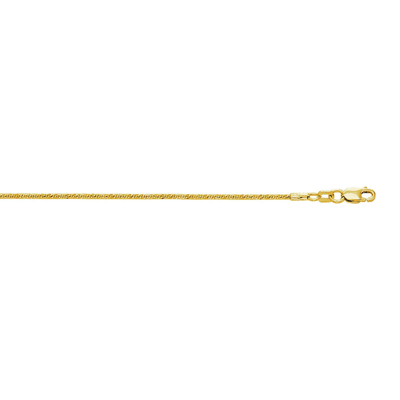 10K Gold 1.5mm Sparkle Chain 