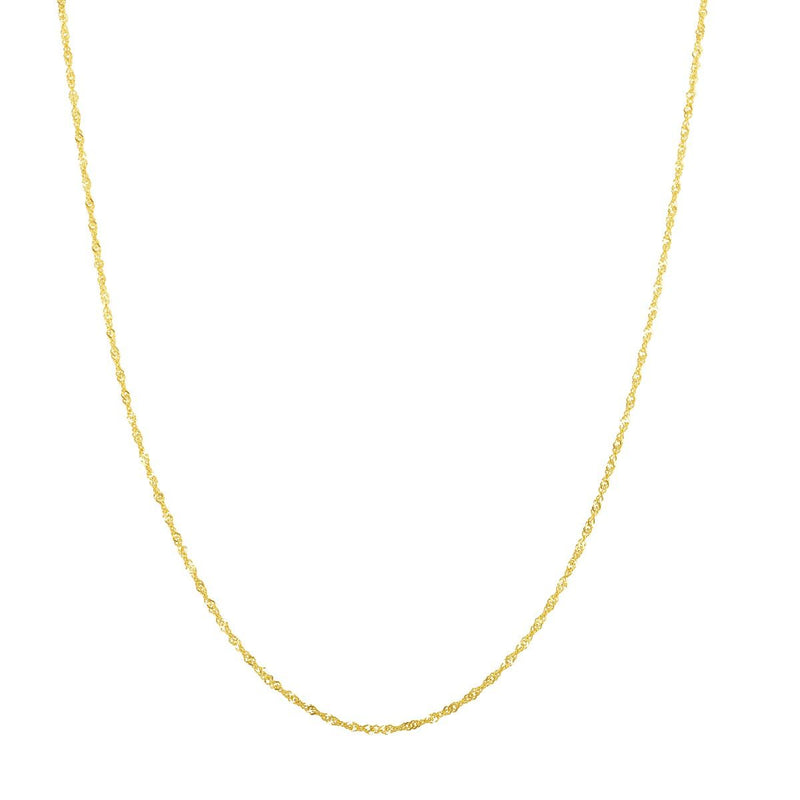 10K Gold 1.8mm Singapore Chain