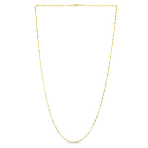10K Gold 1.8mm Singapore Chain
