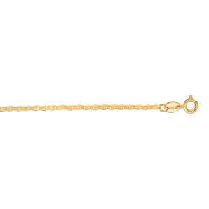 10K Gold 1.2mm Mariner Chain 