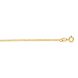 10K Gold 1.2mm Mariner Chain 