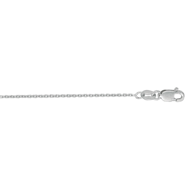 10K Gold 1.1mm Diamond Cut Cable Chain 