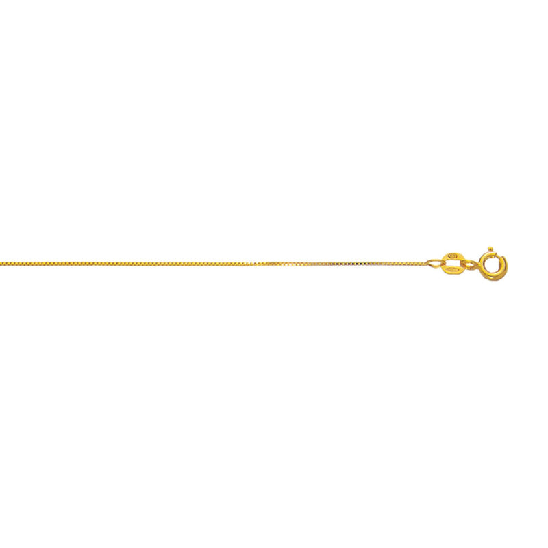 10K Gold .6mm Classic Box Chain 