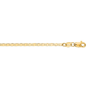 10K Gold 1.7mm Mariner Chain 