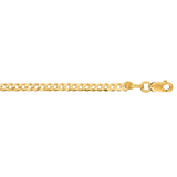 10K Gold 2.8mm Comfort Curb Chain 