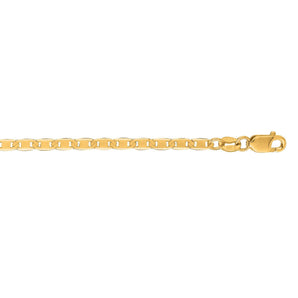 10K Gold 2.3mm Mariner Chain 
