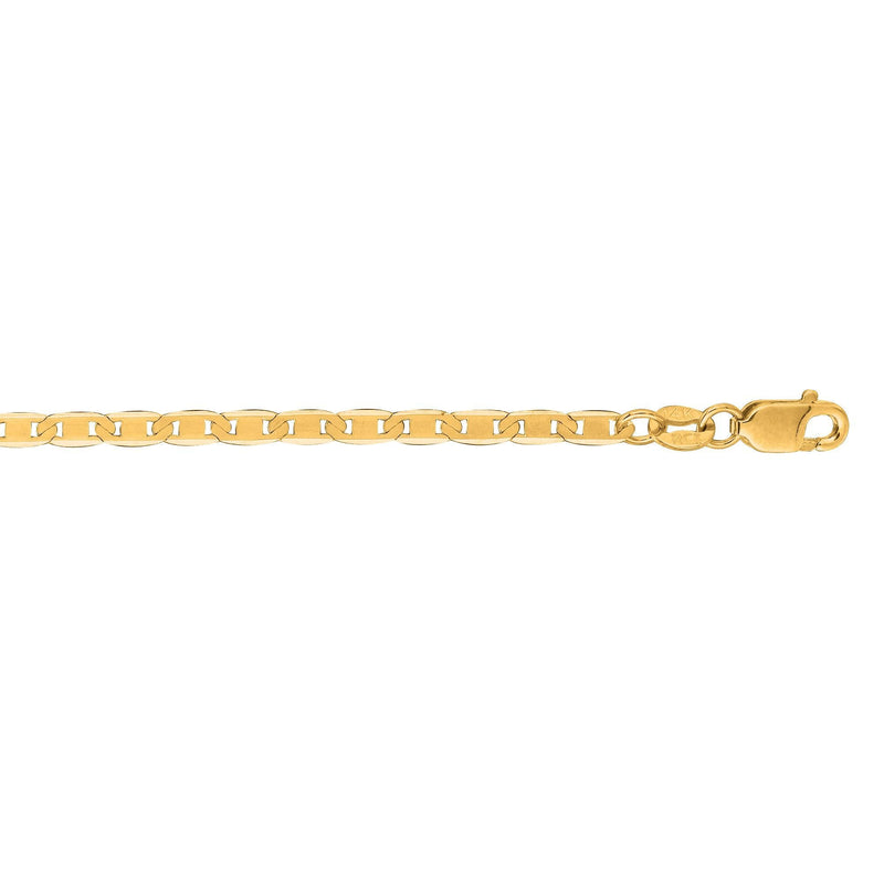 10K Gold 2.3mm Mariner Chain 