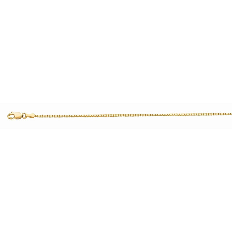 10K Gold 1.2mm Octagonal Box Chain 