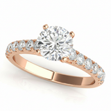 1/2 Cttw 1/2 Way Around Band — Rose Gold