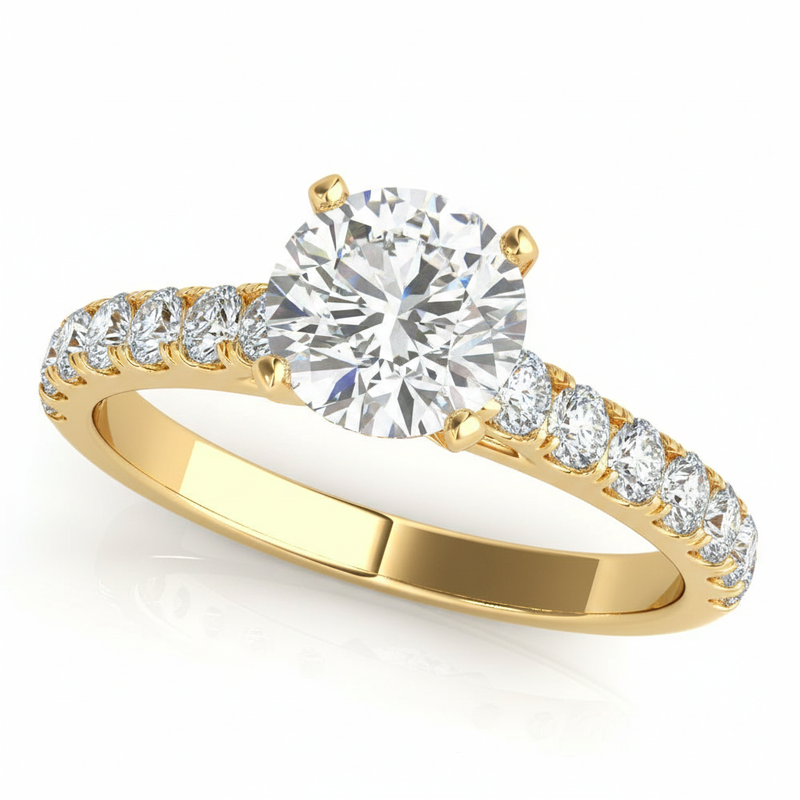 1/2 Cttw 1/2 Way Around Band — Yellow Gold