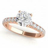 1/3 Cttw 1/2 Way Around Band — Rose Gold