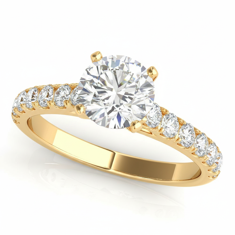 1/3 Cttw 1/2 Way Around Band — Yellow Gold