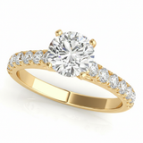 1/4 Cttw 1/2 Way Around Band — Yellow Gold