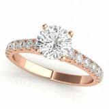 1/4 Cttw 1/2 Way Around Band — Rose Gold