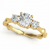 1 ctw Round Three Stone Engagement Ring (50475-E) — Yellow Gold