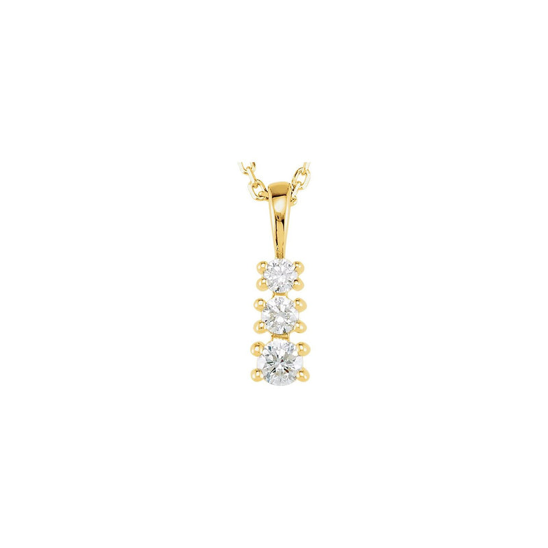 1/2 ct tw Solitaire Lab Grown Diamond Necklace in 14K White Gold ...