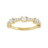 5/8 ct tw Diamond Lab Grown Anniversary Band in 14K White Gold... - view 3