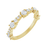 5/8 ct tw Diamond Lab Grown Anniversary Band in 14K White Gold... - view 2