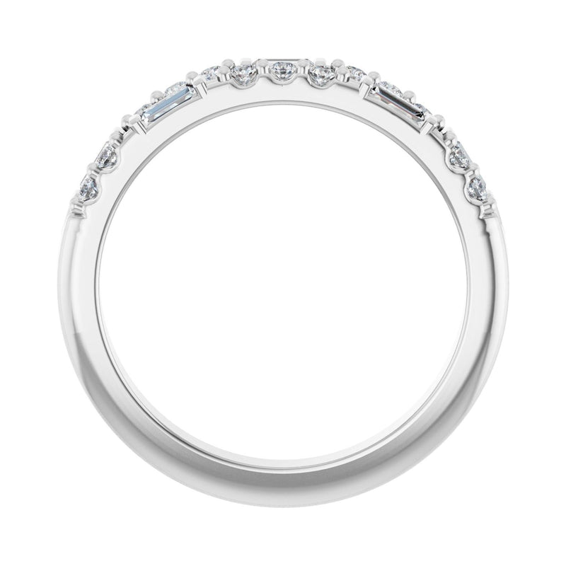 1/3 ct tw Diamond Lab Grown Anniversary Band in 14K White Gold... - view 2