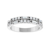 1/3 ct tw Diamond Lab Grown Anniversary Band in 14K White Gold... - view 3