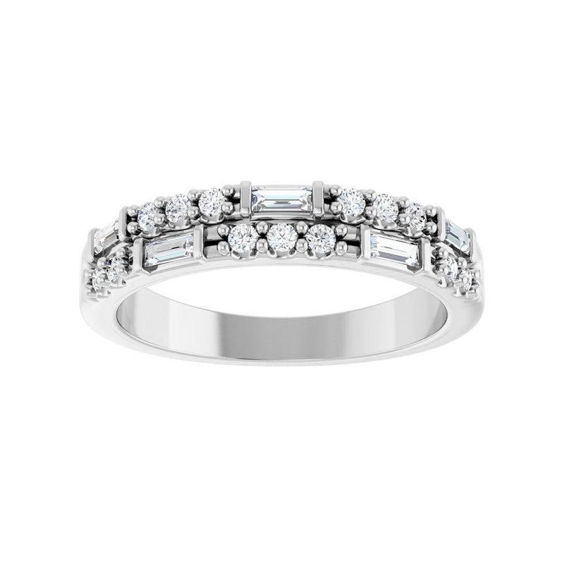 1/3 ct tw Diamond Lab Grown Anniversary Band in 14K White Gold... - view 3