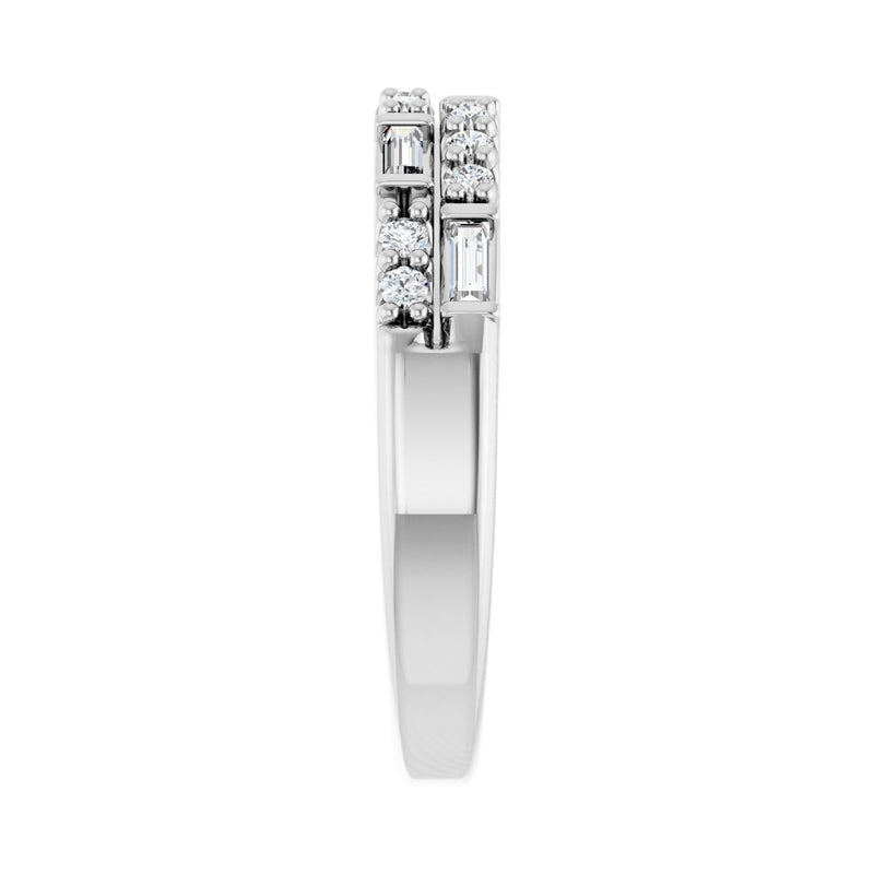 1/3 ct tw Diamond Lab Grown Anniversary Band in 14K White Gold... - view 4