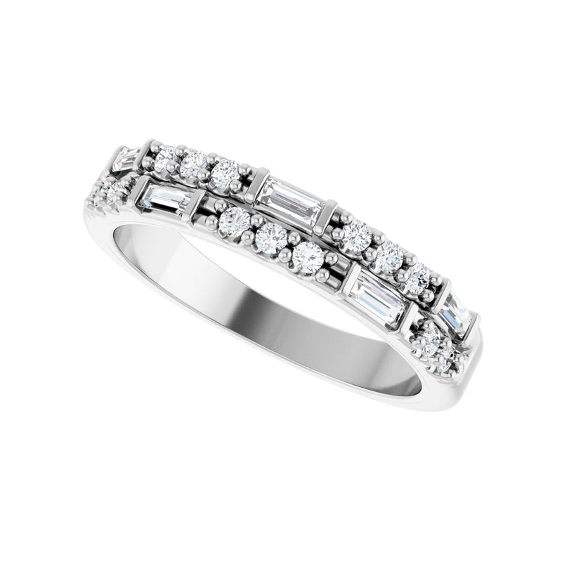 1/3 ct tw Diamond Lab Grown Anniversary Band in 14K White Gold... - view 5