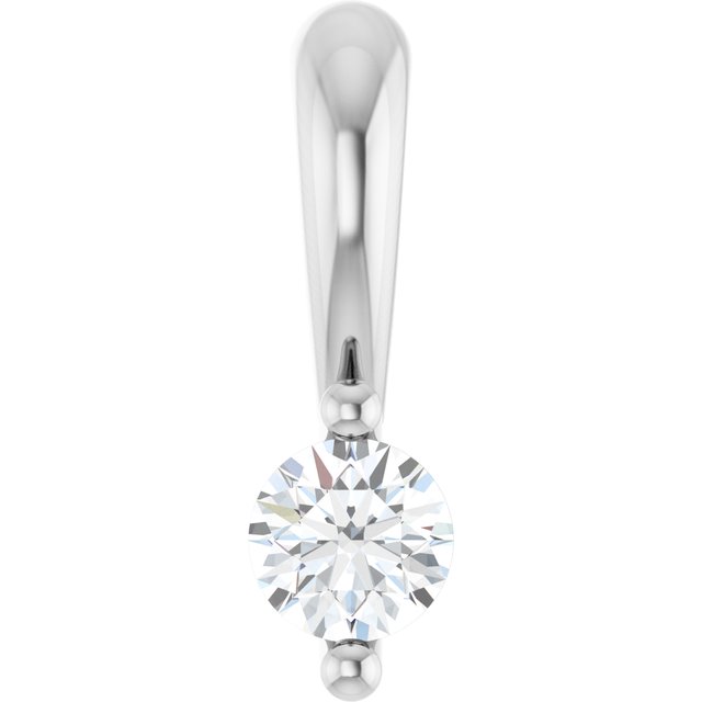 The Cassian — Round Solitaire Pendant