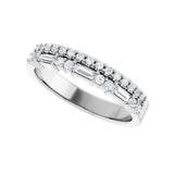 1/3 ct tw Diamond Lab Grown Anniversary Band in 14K White Gold... - view 5