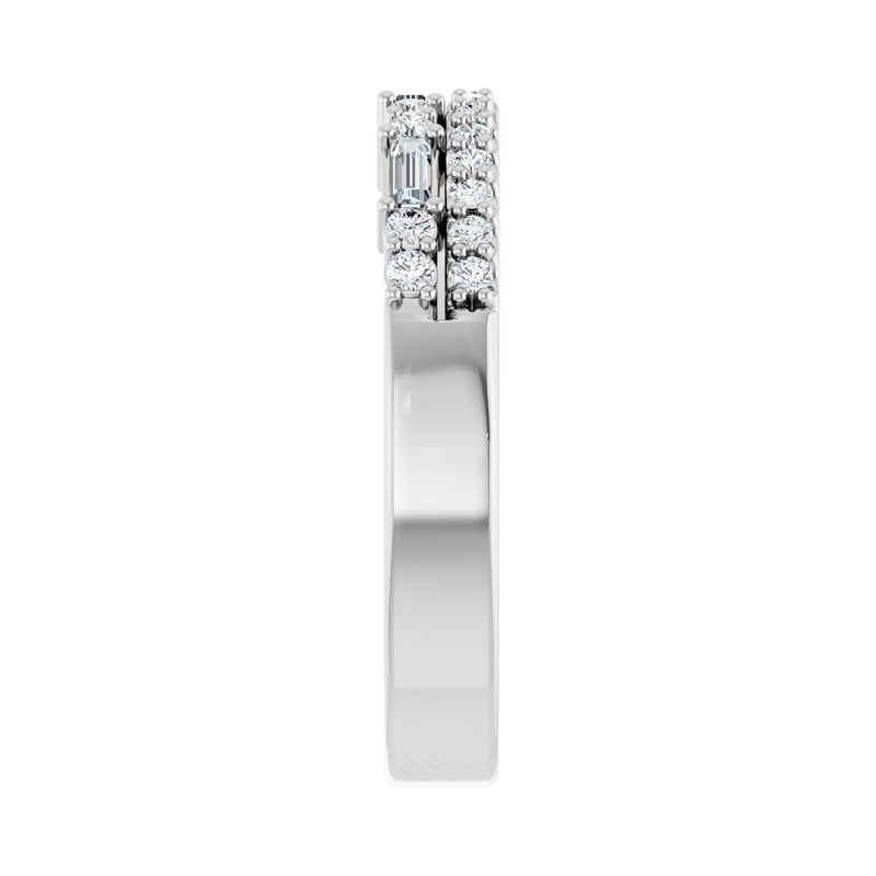 1/3 ct tw Diamond Lab Grown Anniversary Band in 14K White Gold... - view 4