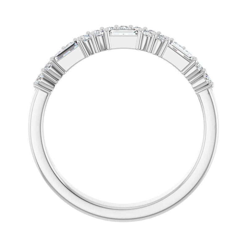 1/3 ct tw Diamond Lab Grown Anniversary Band in 14K White Gold... - view 2
