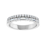 1/3 ct tw Diamond Lab Grown Anniversary Band in 14K White Gold... - view 3