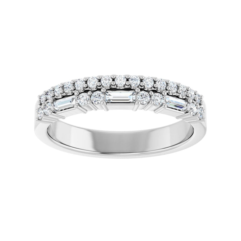 1/3 ct tw Diamond Lab Grown Anniversary Band in 14K White Gold... - view 3