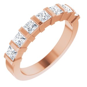 The Jacinth Anniversary Band — Rose Gold