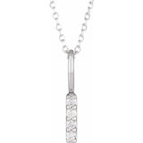 7 ct tw Solitaire Lab Grown Diamond Necklace in 14K White Gold (1...