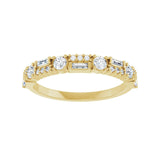 3/8 ct tw Diamond Lab Grown Anniversary Band in 14K White Gold... - view 3