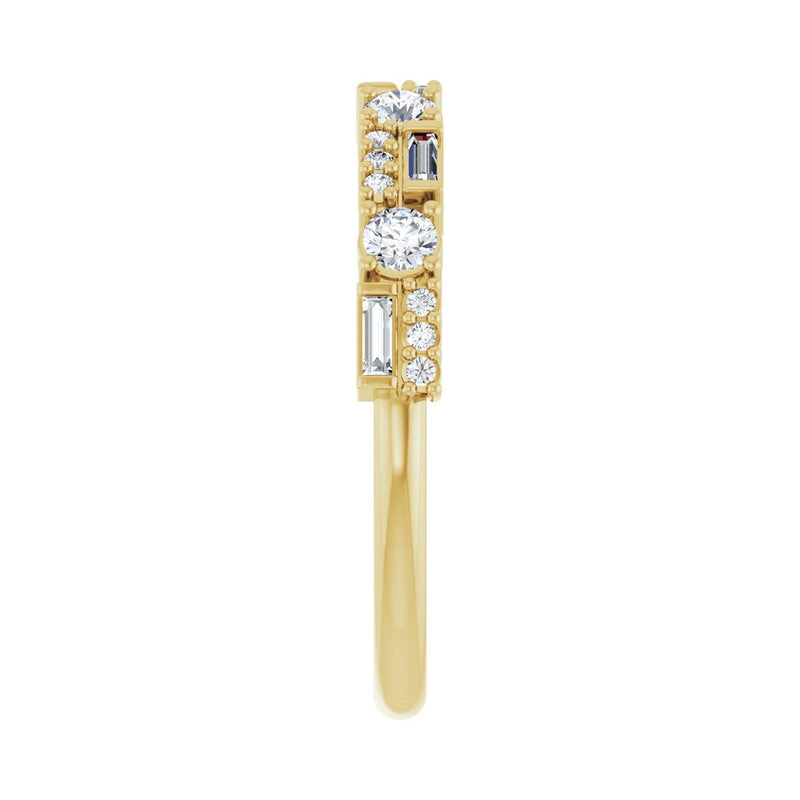 3/8 ct tw Diamond Lab Grown Anniversary Band in 14K White Gold... - view 4