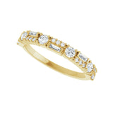 3/8 ct tw Diamond Lab Grown Anniversary Band in 14K White Gold... - view 5