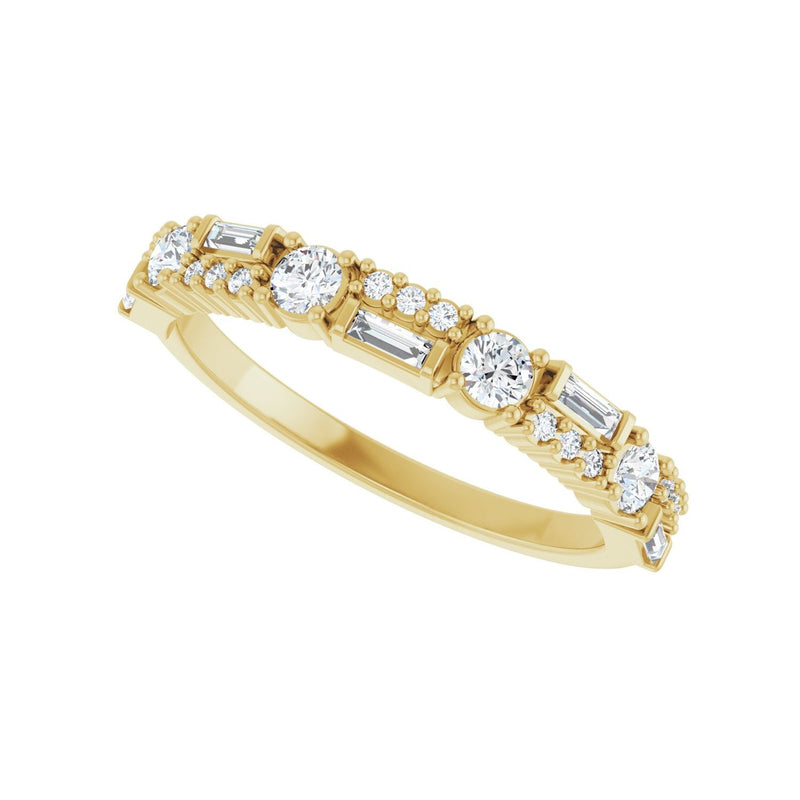 3/8 ct tw Diamond Lab Grown Anniversary Band in 14K White Gold... - view 5
