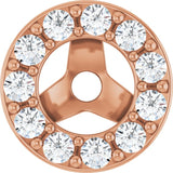 The Valeria — Halo Earrings - Rose