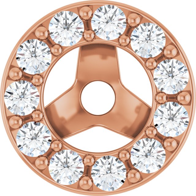 The Valeria — Halo Earrings - Rose