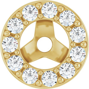 The Valeria — Halo Earrings - Yellow