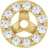 The Valeria — Halo Earrings - Yellow