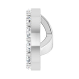 1/3 ct tw Round Lab Grown Diamond Halo Earrings in 14K White Gold... - view 3