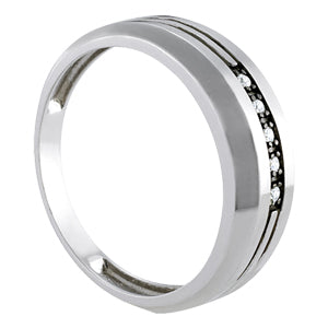 Gents Ring Channel Bands - alt view