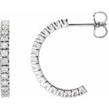 The Jovana — Round Accented Hoop Earrings - Yellow