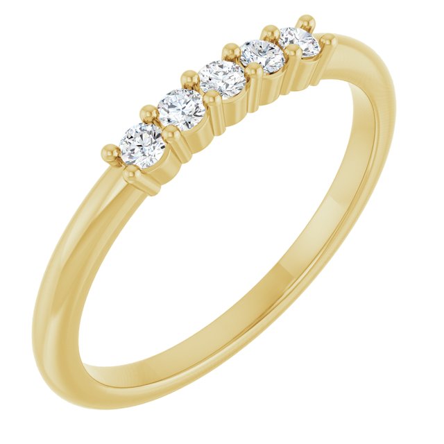 The Dariel — Diamond Anniversary Band - Yellow