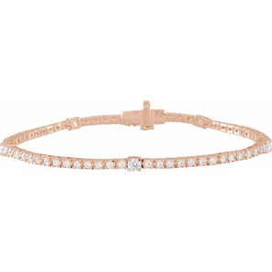 The Tavi — Line Diamond Bracelet - Yellow