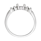 The Ionia Accented Engagement Ring three-quarter